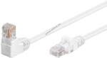 Goobay CAT 5e patchkábel 1x 90° szögletes U/UTP 5m fehér