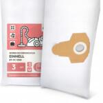  3x Porzsák Einhell Bt-vc 1250 Porszívóhoz Szintetikus mikroszálas Porzsák G9 (VE020102021-V01(X3) BT-VC 1250)