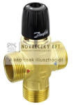 Danfoss TVM-H 20 termosztatikus keverőszelep 3/4", 30. . . 70°C, közeg max. 100°C, max. 5 bar, PN10 (003Z1120)