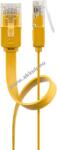 Goobay CAT6 lapos patchkábel U/UTP 1m sárga