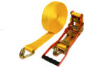 Ergo Rakományrögzítő racsnis csúcsos horoggal 10m 50mm 5000kg-ig citromsárga/narancssárga Ergo Wtools (1422510E)