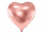 Party Deco Fólia lufi Szív, 61cm, rozé arany (321/2576)