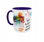  Gamer bögre Game Zone Eat Sleep Game Repeat gránát (ALL5637)