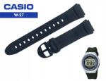 Casio szíj W-57 18mm fekete gumi eredeti (10033816)