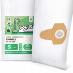  5x Porzsák Einhell Rt-vc 1500 Flizelin Textil Porzsák G9 Porszívóhoz (VE020102021-V01(X5) RT-VC 1500)