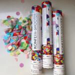 Cyrax Tun de Confetti, 40 cm. Cyrax, Model Konffetti Shooter, Paiete din Hartie, Multicolor (137791)