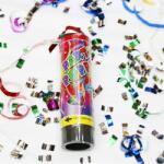 Cyrax Tun de Confetti, Cyrax, Party Popper 15 cm, Model Panglici din Folie, Multicolor (137464)