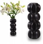 EstiloHome Magas Dekoratív Váza Fekete Matt 37cm Design Modern (ESH035-B)