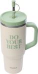 Qwetch Travel cup isotherme inox - Level up - 900ml - Sand