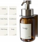  Kézi fali szappanadagoló Designfabrik Hamburg 250ml barna-ezüst (Brązowy Dozownik Mydła)