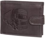 GreenDeed kamion mintás fekete férfi bőr pénztárca (KAMR1021/T BLACK)