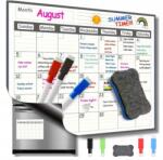  Mágneses Tábla Mágnes Tervező Havi Hűtőnaptár Filctollak (MAGNETYCZNA MAGNES NOTES)