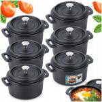 Vilde 6x Öntöttvas fazék tálaló edény 250 ml (5904316499396)