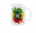  Bögre Nemzeti színek Zászló Állam címere Etiópia (ALL5637)