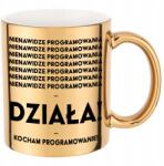 Funandstyle Bögre Arany Metál Csillogó Szeretem A Programozást Vicces Sláger