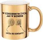 Funandstyle Bögre Arany Metál Csillogó Az Életben A Kapcsolatok Számítanak Vicces Sláger