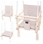 Tuluszka Hinta egyéveseknek 3az1ben fa függővödör Bézs ajándék (HV3w1-04)