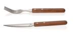 WAŚ Set cutit+furculita inox cu maner din lemn (519000+519001) Tacam