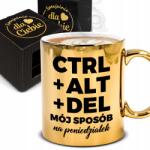 Funandstyle Arany Bögre Vicces Ajándék Korpo Irodai Munkahelyre Barátnőnek Ctrl Alt Del
