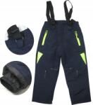  5-6 (110-116) Téli bélelt vállpántos sínadrág F26 sötétkék (K435)