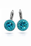 APHRODITÉ kapcsos fülbevaló -12 mm (blue zircon zöld) (2026020209)