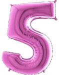 Grabo Felfújható lufi szám 5 rózsaszín 102 cm extra nagy méretű - Grabo (015F-P)