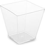 Wimex Fingerfood pohár panna cottához, PS, szögletes, átlátszó, 59×59×54 mm, 100 ml - 50 db - Wimex (66321)