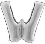 Grabo Felfújható gömb W betű ezüstös 102 cm - Grabo (429S-P)