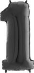 Grabo Lufisztec ballon szám 1 fekete 66 cm - Grabo (26041K-P)