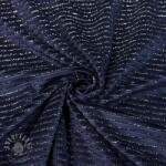  Elasztikus bársony anyag VELVET LUREX Stripe marine
