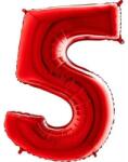 Grabo Felfújható lufi szám 5 piros 102 cm extra nagy - Grabo (085R-P)
