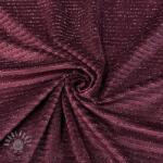  Elasztikus bársony anyag VELVET LUREX Stripe bordeaux