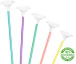Party Pal Eko papírové tyčinky na balónky pastelové 10 ksEko papírzsegek a lufikhoz pasztell színekben 10 darab - Party Pal (150641)