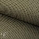  Pulóver anyag WAFFLE BIG KNIT khaki