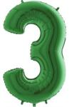 Grabo Felfújható lufi száma 3 zöld 102 cm extra nagy - Grabo (033GR-P)