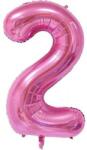 Cakesicq Rózsaszín fóliás lufi száma kettő, 102 cm - Cakesicq (ilcCQBP.N1L.2.pink)