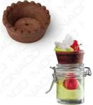  Linzer mini kosárka kakaós 4, 4 cm (16 db) - dortis (DR-CAB102KX)