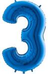 Grabo Felfújható lufi szám 3 kék 102 cm extra nagy - Grabo (003B-P)
