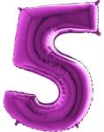 Grabo Felfújható lufi szám 5 lila 102 cm extra nagy - Grabo (055P-P)