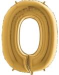 Grabo Felfújható lufi szám 0 aranyszínű 102 cm extra nagy - Grabo (020G-P)