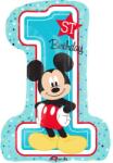 Amscan Melltartó fóliás lufi Mickey 48x71 cm szám egy - Amscan (3434301)