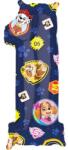 Amscan Ballon 66x27 cm Paw Patrol szám 1 - Amscan (4213501)