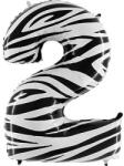 Grabo Felfújható lufi numero 2 zebra 102 cm extra nagy - Grabo (802-P)