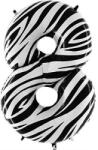 Grabo Felfújható lufi szám 8 zebra 102 cm extra nagy - Grabo (808-P)