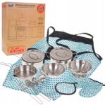 Ramiz Fém edénykészlet gyerekeknek 3+ Konyhai eszközök Kötény Tartozékok (ZDZ.668-E3)