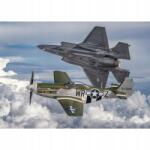  Poszter F-35 és P-51 Mustang hesia 70x100cm