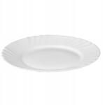 Galicja Elegáns fehér, kerek lapostányér, 25 cm-es (białe talerze płytkie obiadowe bianco galicja)