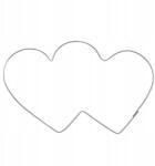 ORION Mézeskalács Keksz Forma Lyukasztó Acél Dupla Szív (4902248539594)