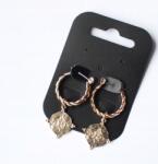 Asos Kerék Fülbevaló Twist arany 4cm