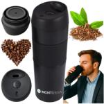  Kávés Teás Termosz Nagy Csúszásgátló Fekete Utazó 450ML Montessa (5903843210498)